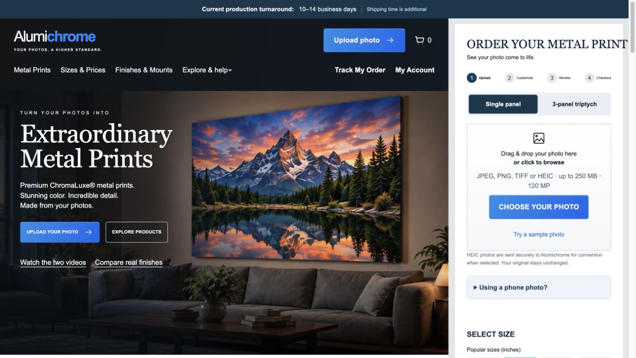 Alumichrome website designed by Full Access Web Studio